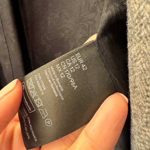 H&M x Erdem Designer Gray Tweed Suit Sz 12 - RARE - Picture 3 of 10